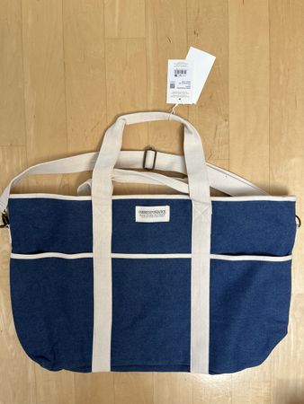 Sézane  Weekender Denim Correspondence mit Etikett neu