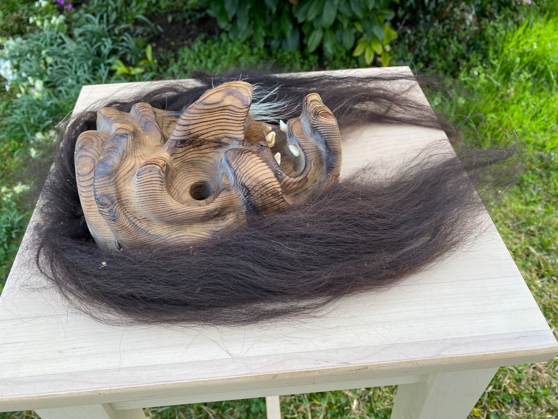 Sonstige Antiquitäten & Kunst: sehr schöne Walliser / Lötschentaler Holzmaske – Gebraucht aus Feldbach von Fea1 2