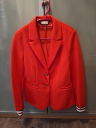 Roter Damen Blazer mit sportlichen Details, Grösse 36