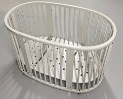 Stokke Sleepi All-in-One oval weiss inkl. Matratzen