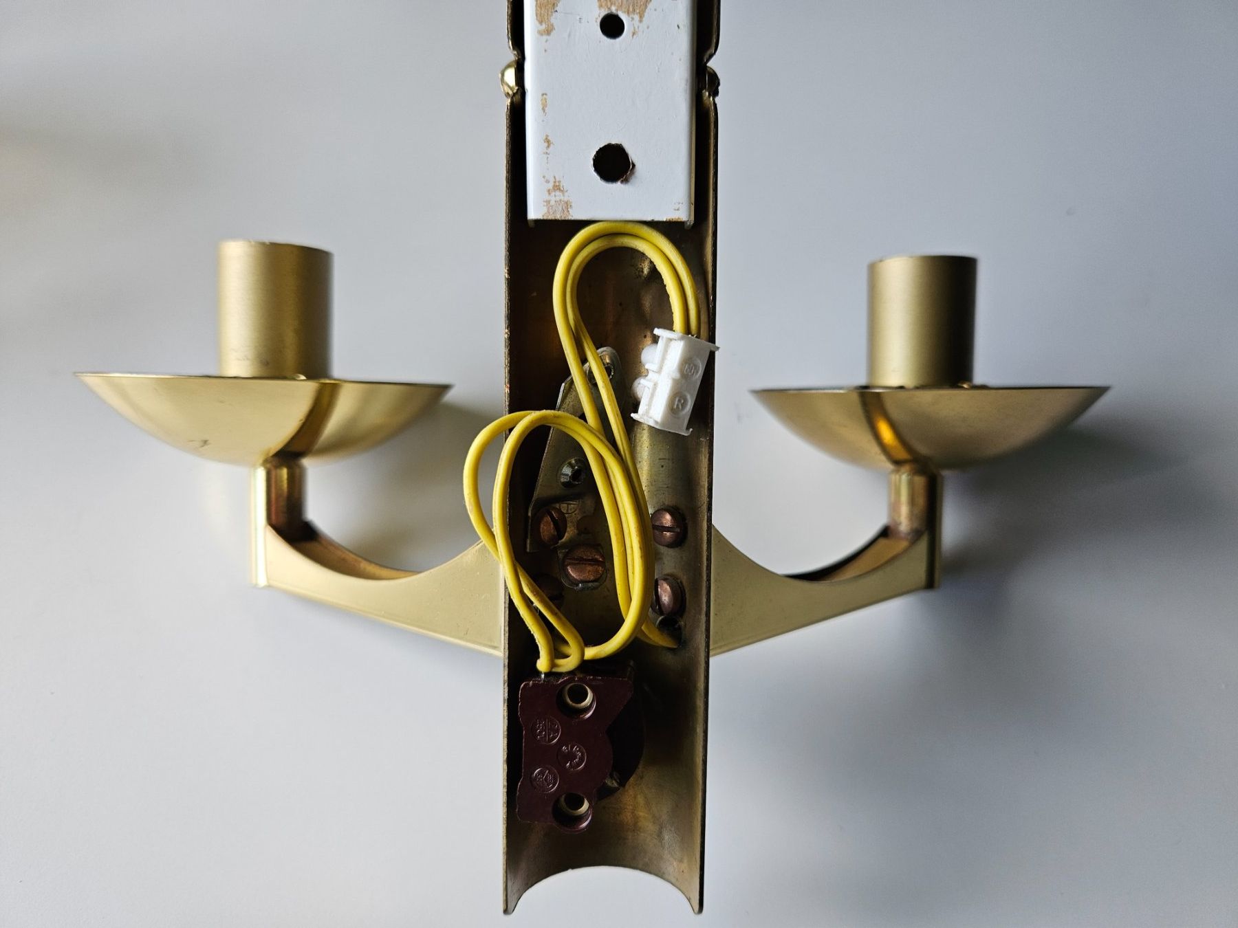 Lampen: Applique double Honsel - Space Age - globes ambrés – Gebraucht aus Echandens von annegug 4