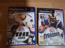 Playstation2 Madden Football, NHL 2005
