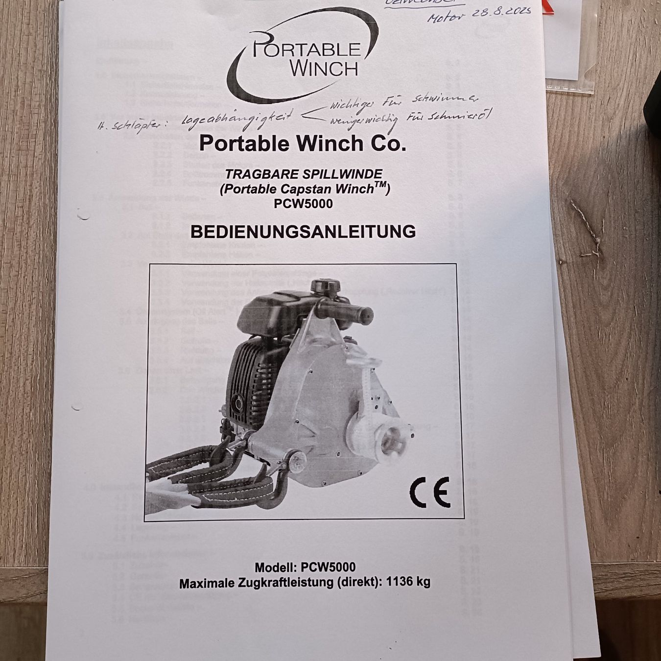 Sonstiges zum Lager & Transport: Seilwinde – Gebraucht aus Rickenbach ZH von Marcwa 2