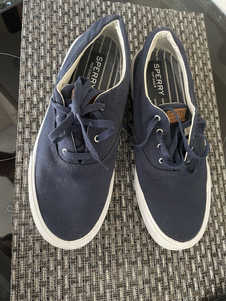 Herrenschuhe: Sperry Men's Navy Blue Sneakers Size 8M – Neu (gemäss Beschreibung) aus Buttikon SZ von trzurigo
