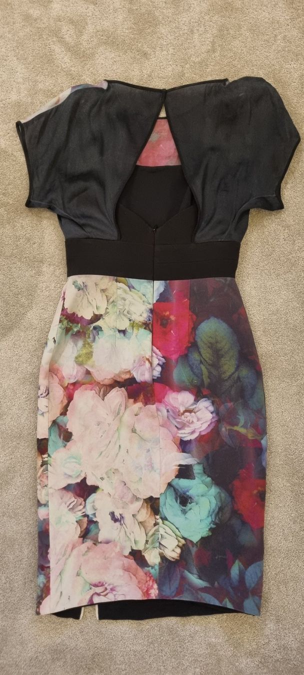 Vestiti: Ginger Smart Designer Seiden Abendkleid mit Blumen schwartz – Usato da Weiach venduto da lor_f6sn 2