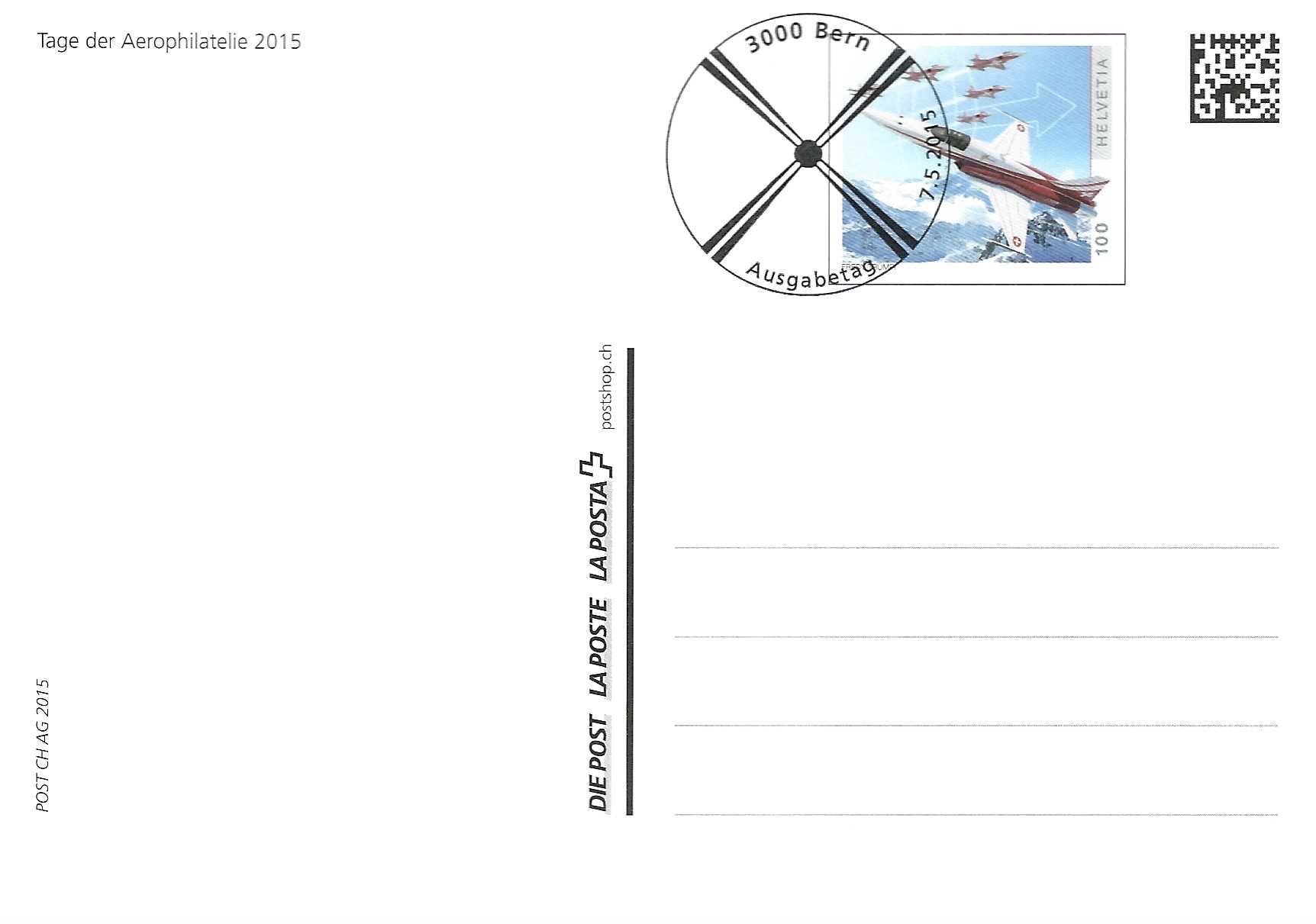 Tutti i francobolli: Schweizerische Luftfahrtgeschichte Fehraltdorf 2015 – Nuovo (secondo la descrizione) da Koblenz venduto da Markenhimmel 1