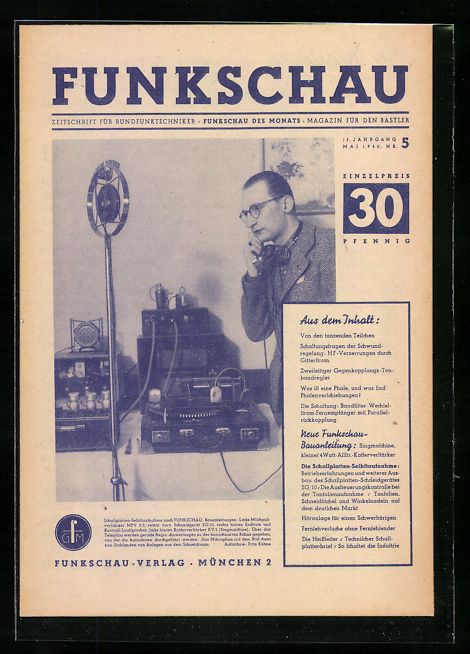 Cartoline postali: Funkschau, Zeitschrift für Rundfunktech – Usato da Berlin venduto da bartko-reher