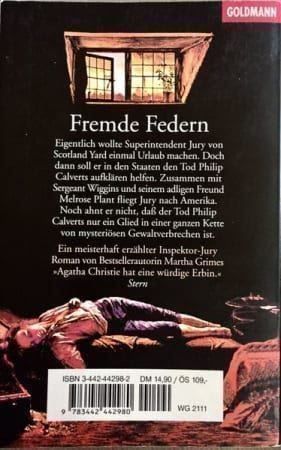Bücher: Fremde Federn - Martha Grimes - Krimi - Taschenbuch – Neu (gemäss Beschreibung) aus Buchs AG von fischli610 1