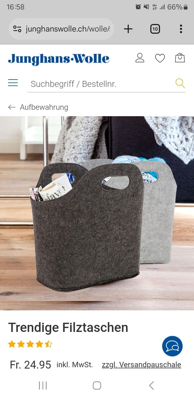 Casse di trasporto: 2 Filztaschen Dunkelgrau – Usato da Zürich venduto da mel_nj78 2