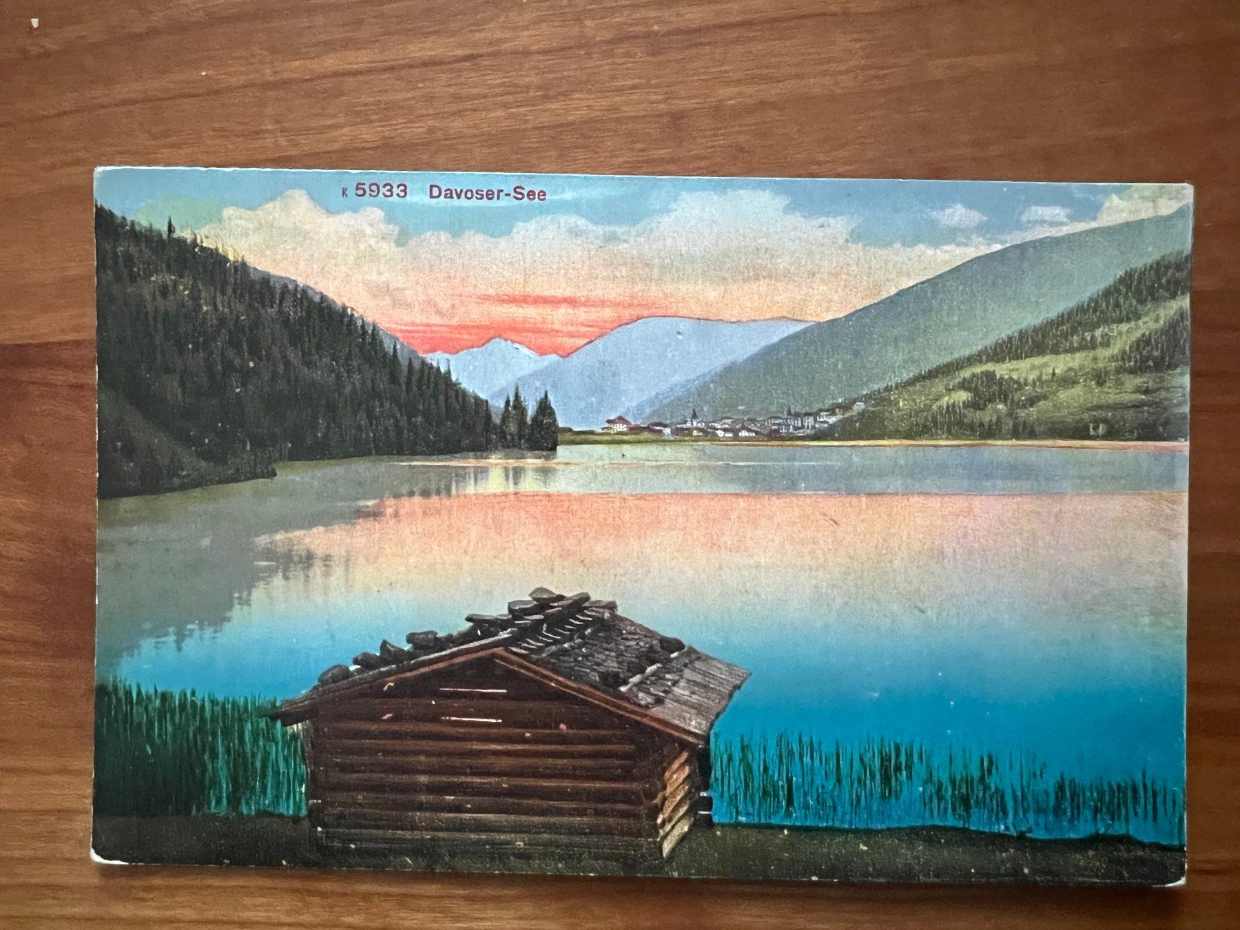 Cartoline postali: AK 1910 Davoser See  (G2809) – Usato da Hinwil venduto da Sidi4