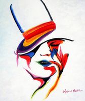 Modern Art - Visage fade to colour