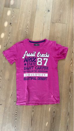 Pinkes T-Shirt mit Arizona-Motiv, Grösse 158/164 Top Zustand