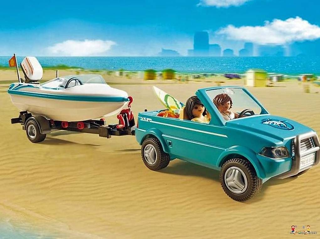 Playmobil Giocattoli: Playmobil Summer Fun Pickup mit Speedboot 71589 – Nuovo e nell'imballaggio originale da Birsfelden venduto da der-Wegweiser 5