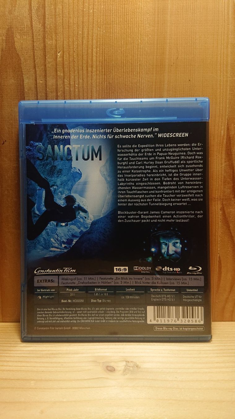 Tutti i DVDs: SANCTUM Blu-Ray – Usato da Wilderswil venduto da Exebub 1
