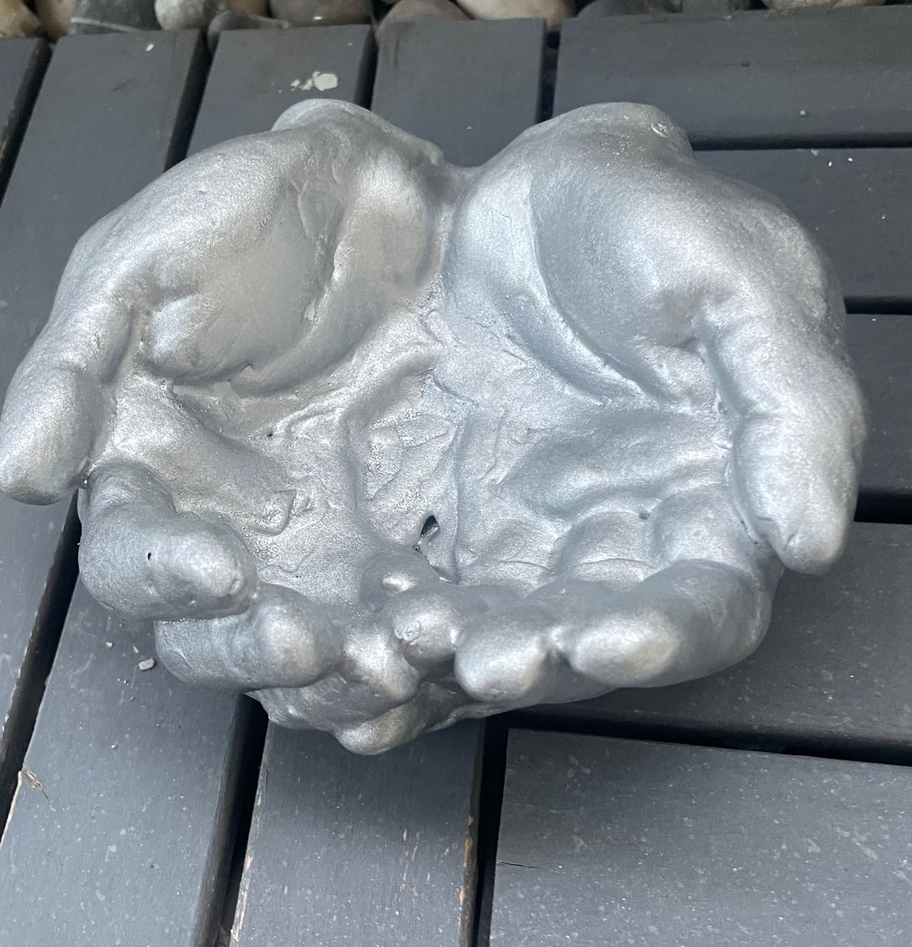 Tutte le decorazioni: Schale Handform weiss ca. 20cm Breit, neu – Nuovo e nell'imballaggio originale da Au ZH venduto da Jaggy4 1