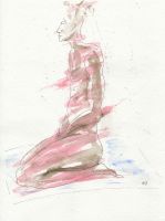 Zeichnung: Meditation Seite