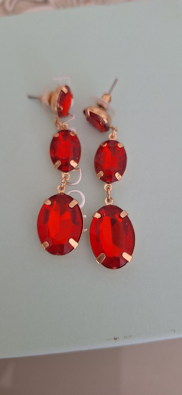 Boucles d'oreille: einfache Ohrhänger rot  – D'occasion à Kerzers par ExpressoTerreno