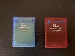 2x PlayStation 2 8MB Memory Cards MagicGate