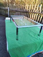 Couchtisch Diningtable Glas/Metall verchromt
