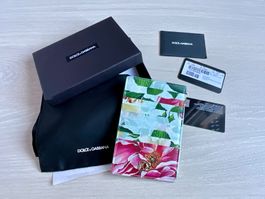Porte-cartes Dolce & Gabbana fleurs avec boîte