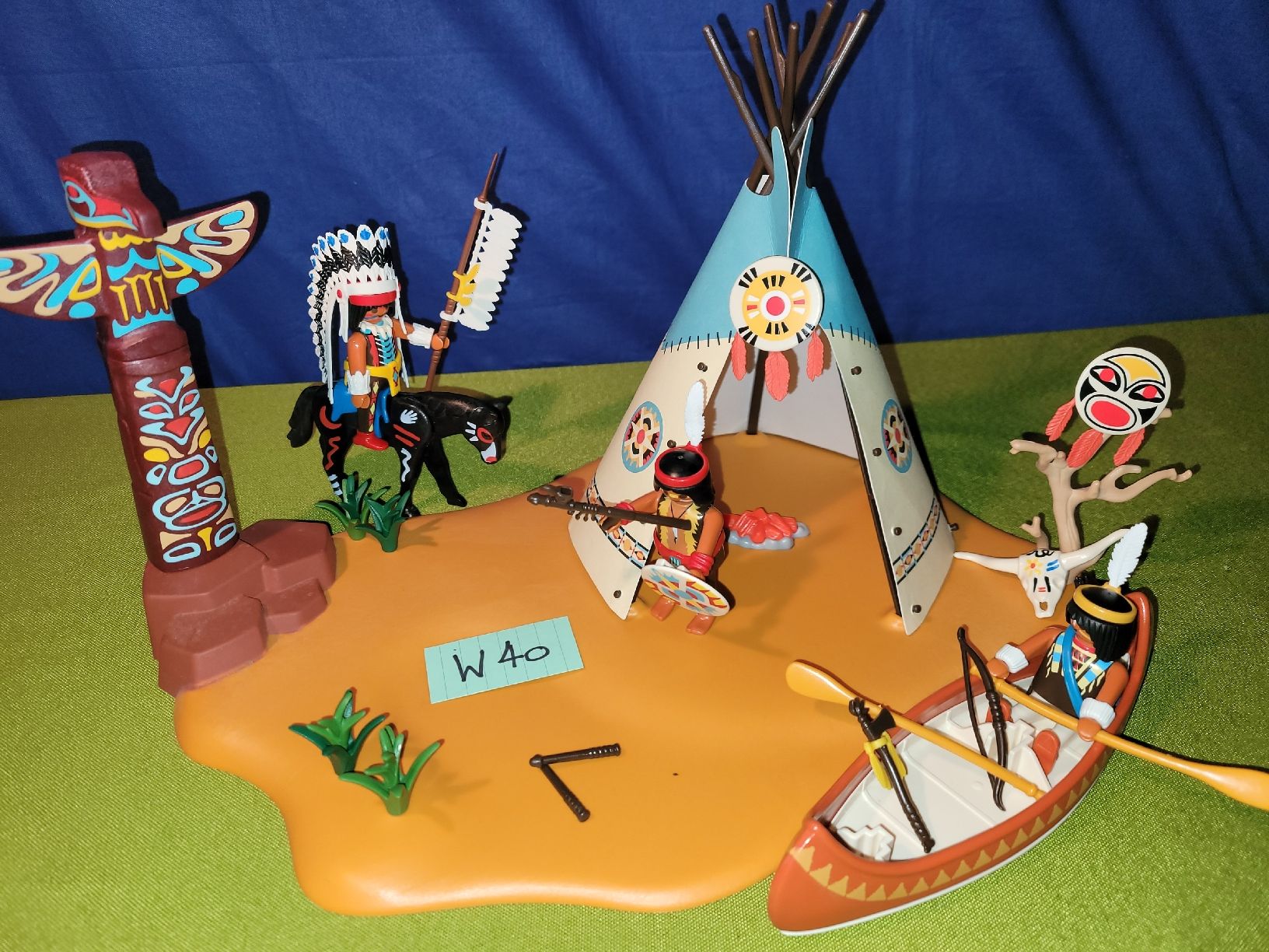Playmobil Giocattoli: Playmobil Indianer W40 – Usato da Aarberg venduto da Fink010 1