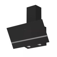 928 - Dunstabzugshaube 80cm Kopffrei Glas Schwarz LED