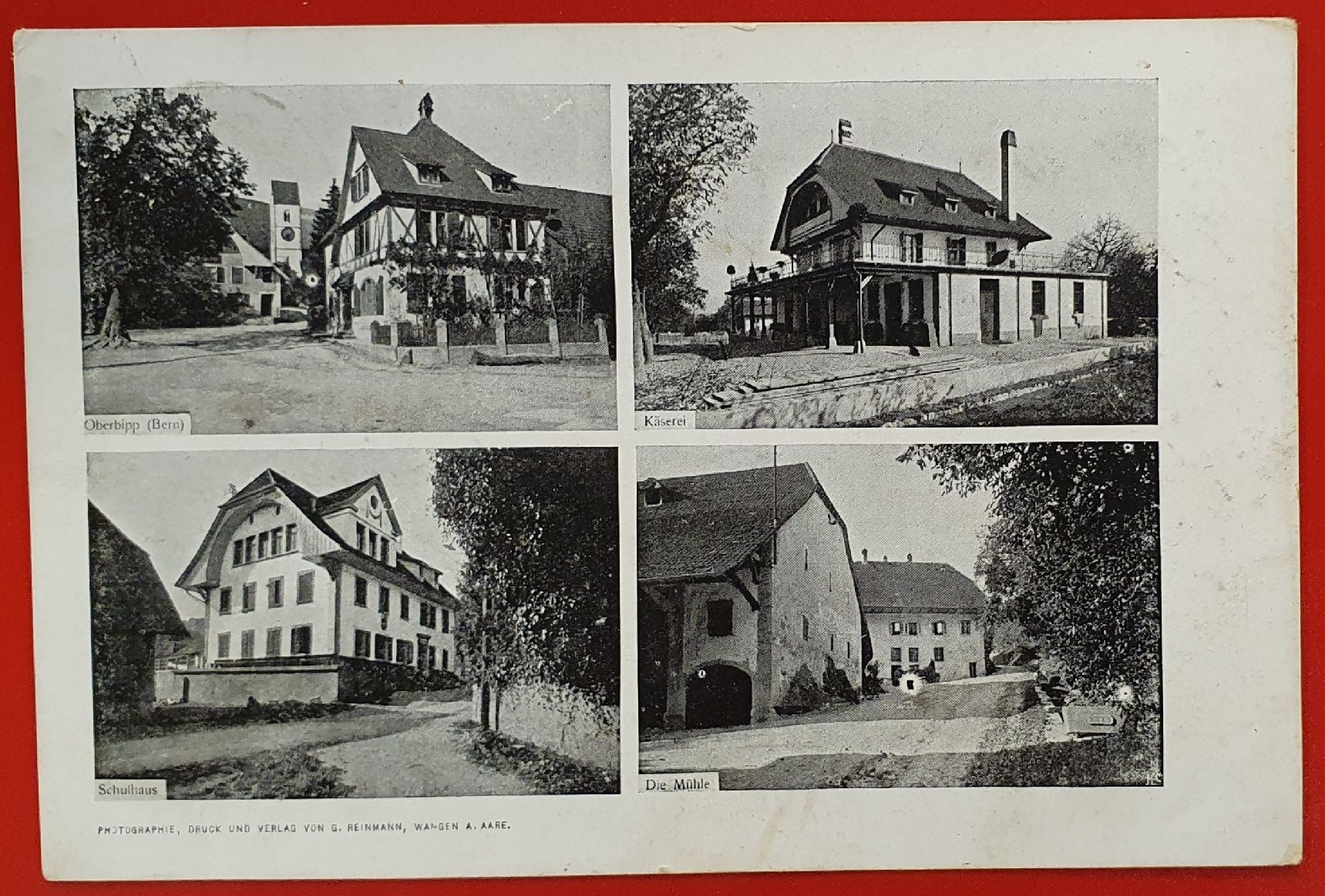 Cartoline postali: Oberbipp 1912 - 4 Ansichten – Usato da Kreuzlingen venduto da Rschweiz1