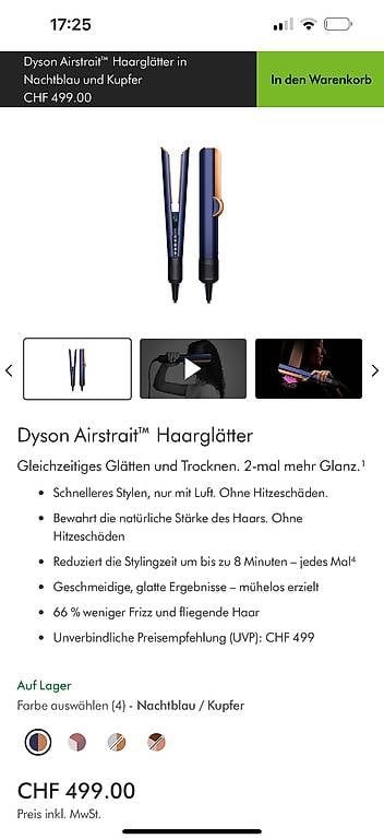 Dyson Asciugacapelli: Dyson Airstrait Haarglätter – Usato da Steffisburg venduto da kaltrina8 2