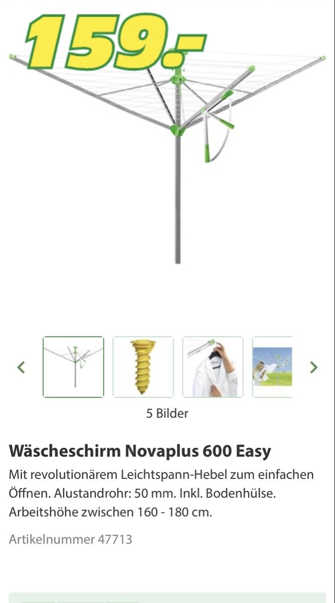 Wäscheständer: Wäscheständer  – Neu (gemäss Beschreibung) aus Aesch ZH von kim_nl56