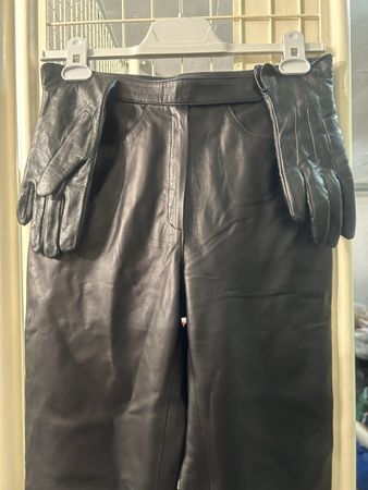 [NEU]: Estrella Kunstlederhose Gr. 40 & Kunstleder Handschuh