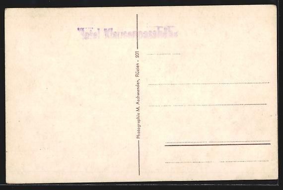 Cartoline postali: Klausenpasshöhe, Hotel mit Blick auf de – Usato da Berlin venduto da bartko-reher 1