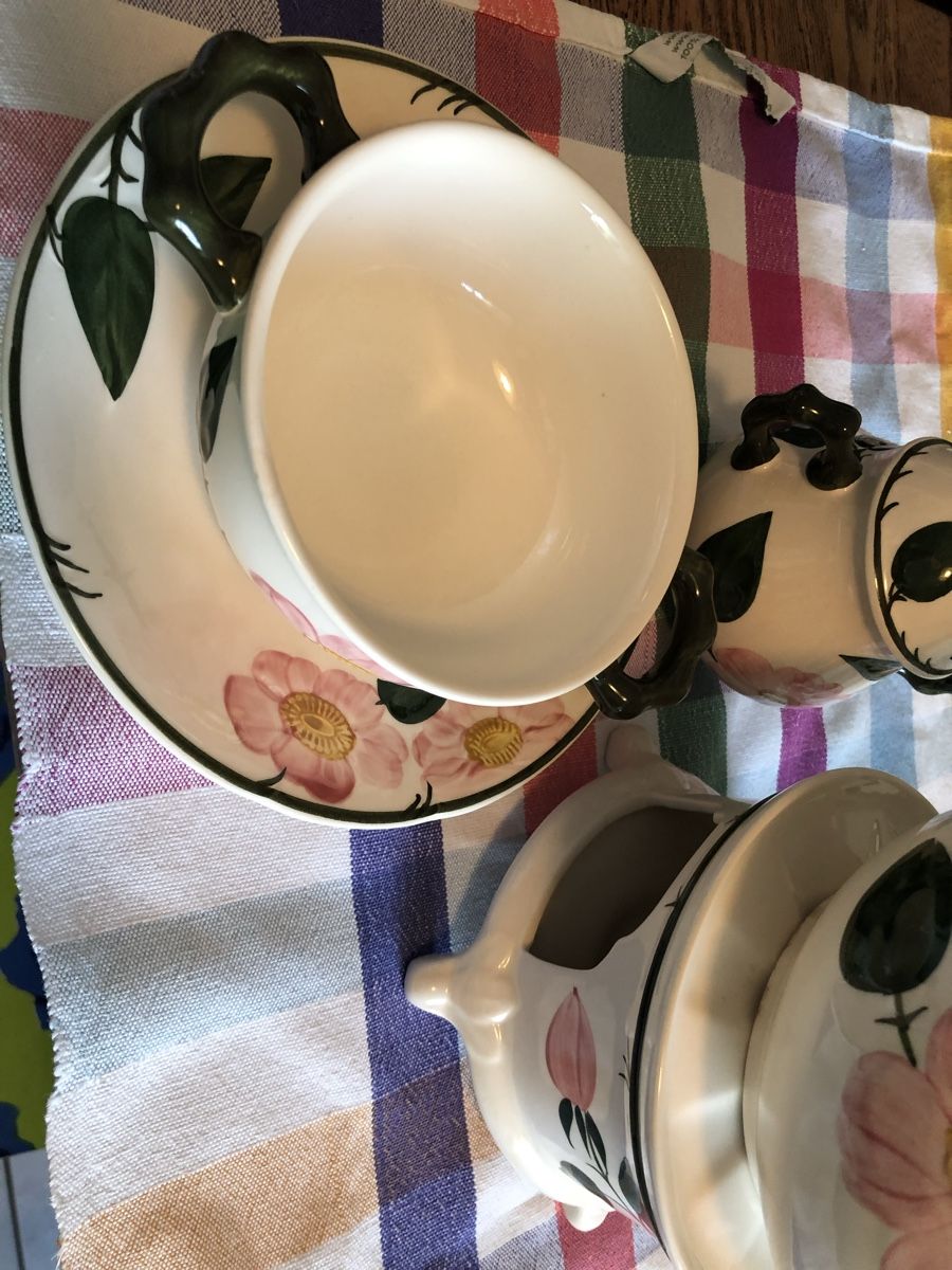 Set di piatti: Geschirr mit Wildrosen-Muster – Usato da Basel venduto da salvagi 2