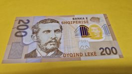 200 Lekë Albanien Banknote - Seltenes Sammlerstück! Top 2017