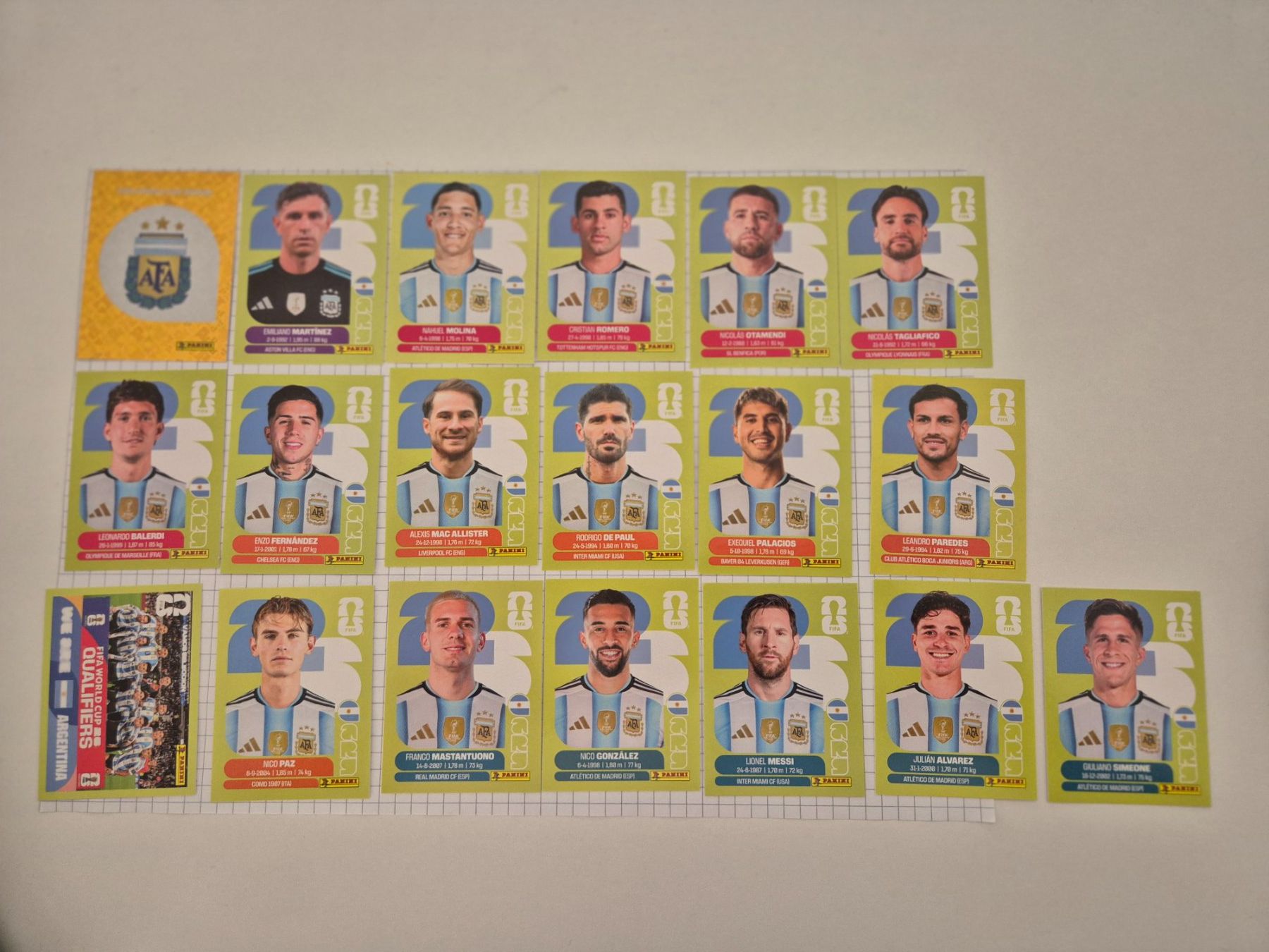 Panini Carte collezionabili: WM Panini Sticker 2026 Argentinien inkl. Messi – Usato da Uster venduto da Ausmister12