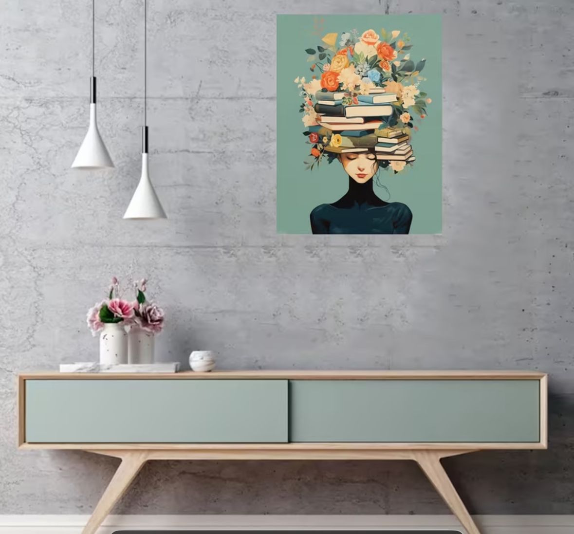 Foto & Immagini: 2D Flat, 2D 1pc Inspirational Floral Crown Reader Canvas Wal – Nuovo e nell'imballaggio originale da Basel venduto da rej_x2rl 1