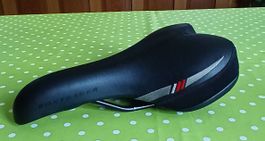 Fahrradsattel Bontrager schwarz mit Gebrauchsspuren