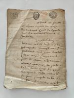 Altes Dokument Urkunde handschriftlich Siegel Frankreich ...