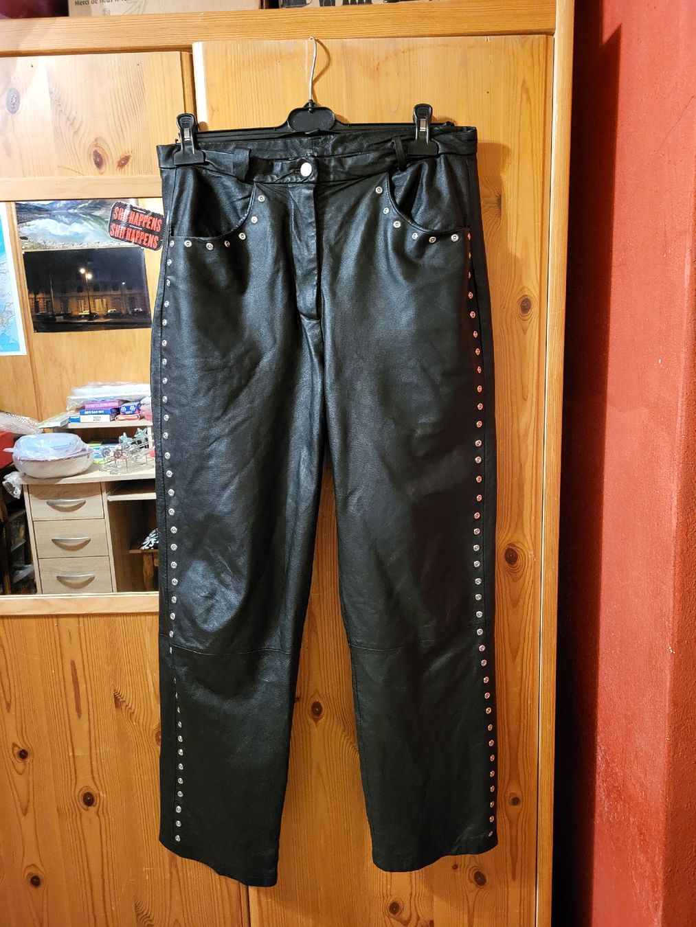 Pantaloni: Damen Lederhose gr. 42 Echt Leder – Usato da Schweizersholz venduto da fuchs06 1