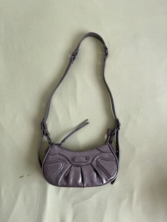 Sac bandoulière brun métallique 