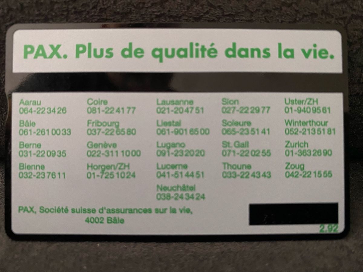 Schede telefoniche: P-Taxcard neuve  – Nuovo (secondo la descrizione) da Lausanne venduto da babacard10 1