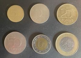 Ungarn - Serie 6 Münzen (5 - 200 Forint)