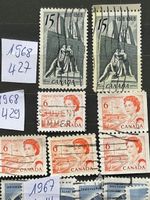 🍁Kanada Sammelsurium ca. 200 Briefmarken 1961-1980🕹️✔️