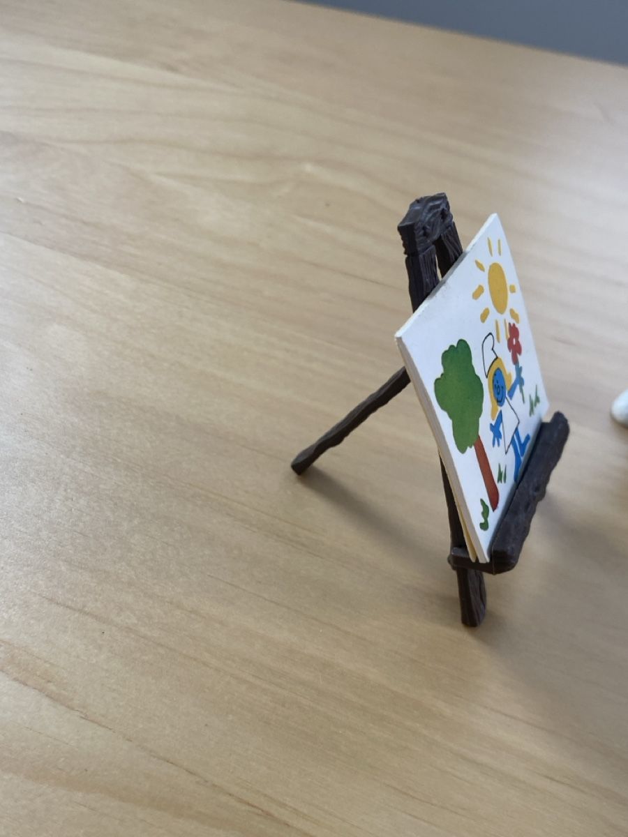 Schleich Statuette: Schlümpfe Maler mit Staffelei – Usato da Tuggen venduto da Haribo3000 2