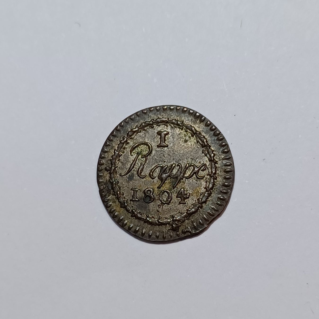 Tutti le monete: Rappen 1804 Waadt – Usato da Pfäffikon ZH venduto da Schweizer_Muenzen