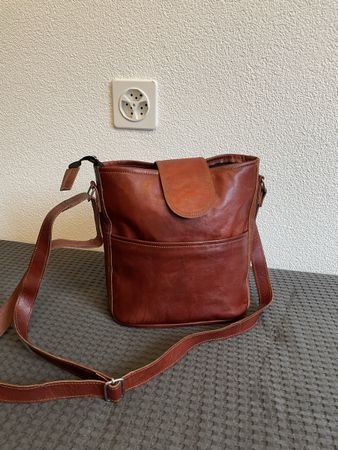 Leder Tasche Gusti Braun