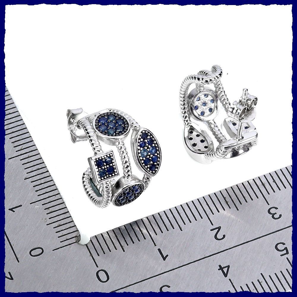 Orecchini pendenti & Orecchini a lobo: ♛ Saphir Ohrringe 925 Silber – Nuovo e nell'imballaggio originale da Oberglatt ZH venduto da Hot-Spot 2