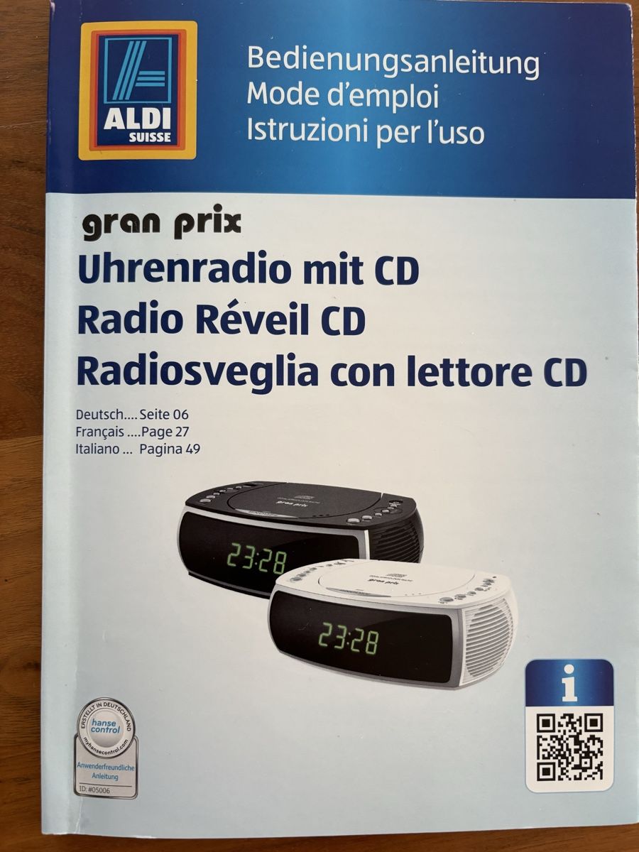 Wecker: Radio-Wecker mit CD – Gebraucht aus Lostorf von roga13 2
