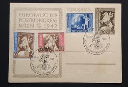 Deutsche Reich Ganzsachen Nr.820-822 SST Stempel WIEN