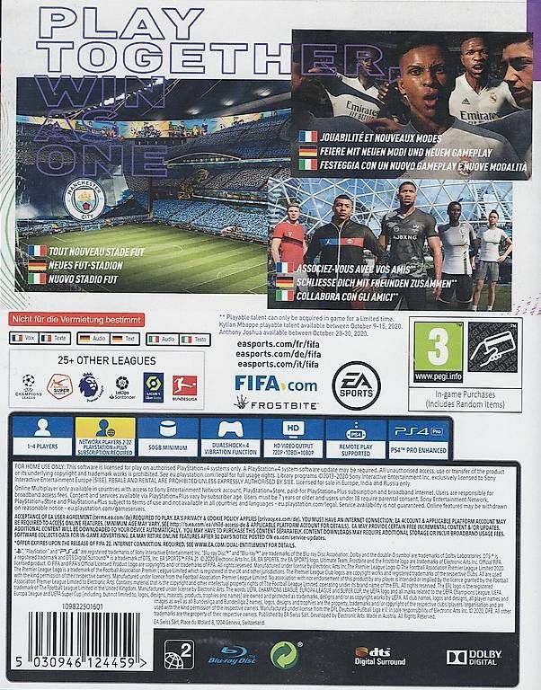 Sony Spiele: FIFA 21 für Playstation 4 – Gebraucht aus Möhlin von Erichkoe 1