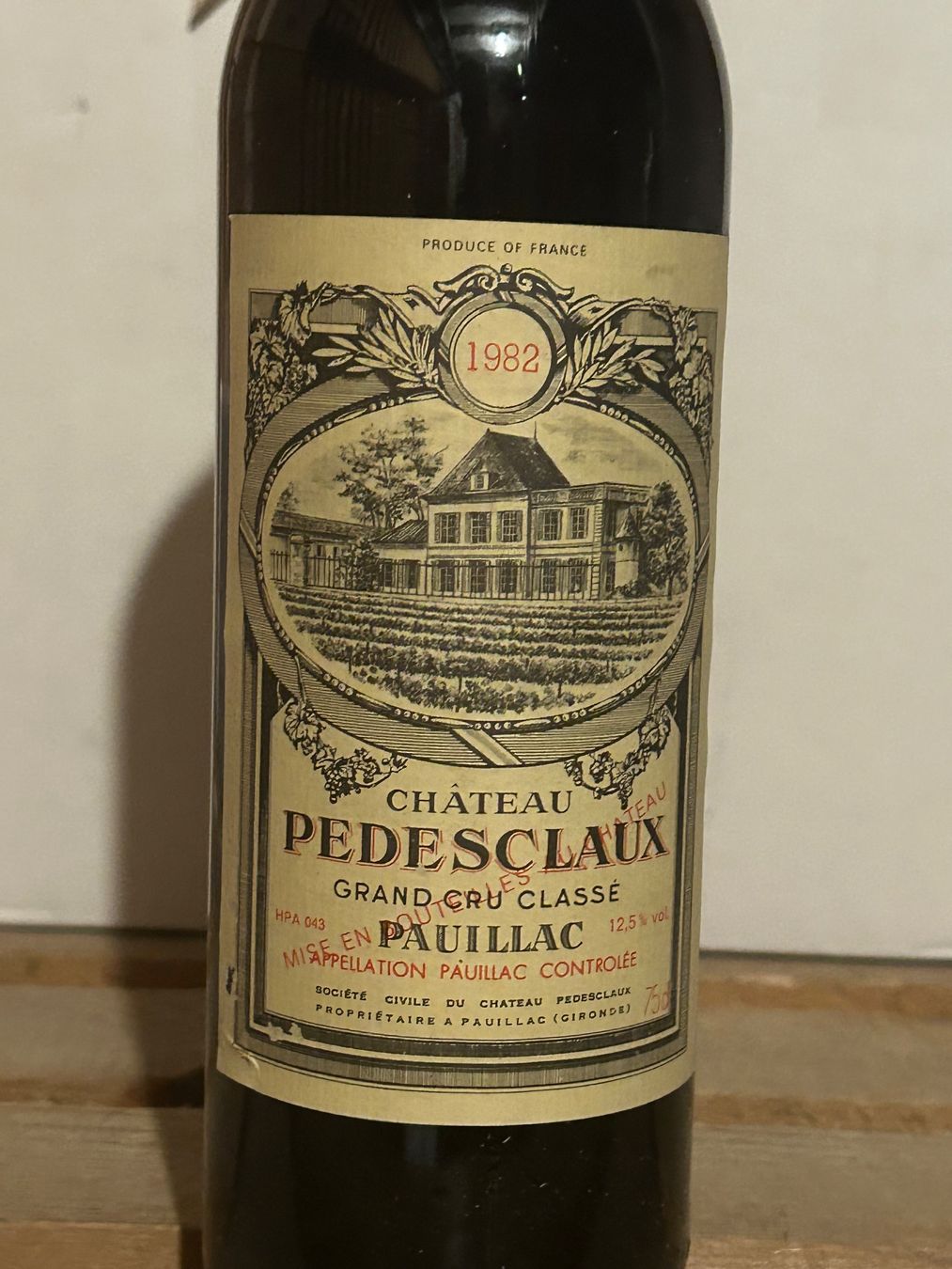 Vino: Château Pedesclaux 1982 Pauillac – Nuovo (secondo la descrizione) da Roche VD venduto da avediscipule 1